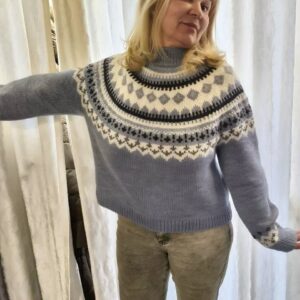 Совместник Джемпер с круглой кокеткой МЯУ МЯУ