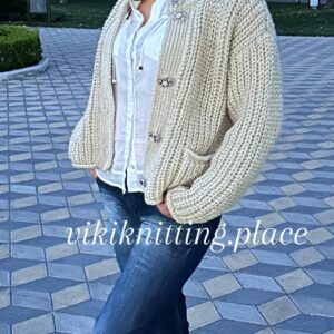 Кардиган + жилет Эльза